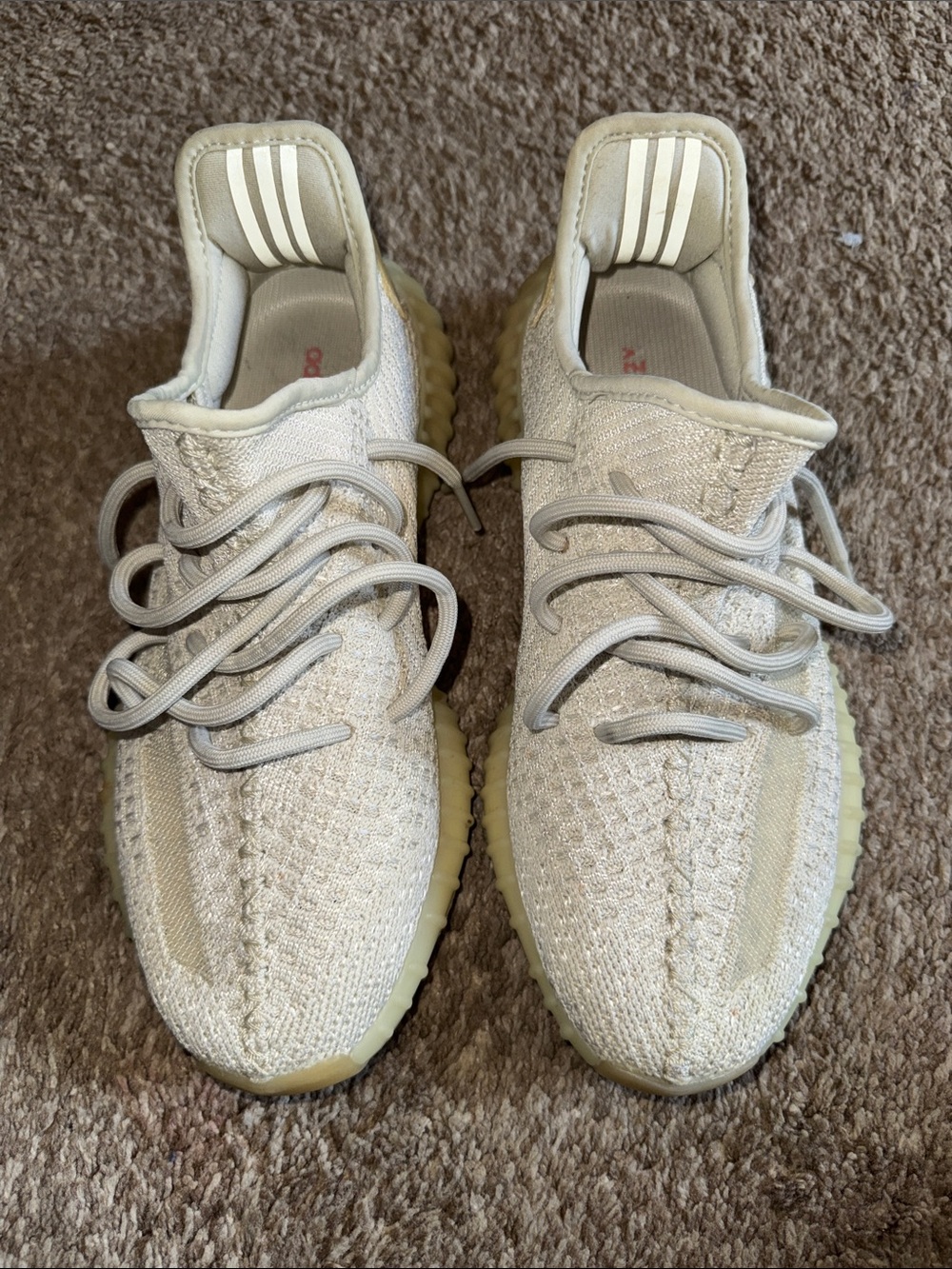 adidas Yeezys Sneakers - Cream / Light Beige